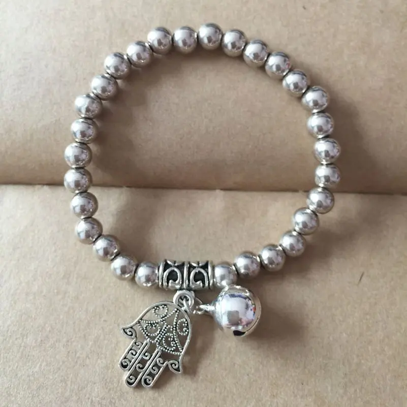 موضة الفضة مطلي سوار مُزين بالخرز الحيوانات سحر بوهو التبتية العرقية نمط الكفة أساور واسعة خمر مجوهرات النساء الهندية