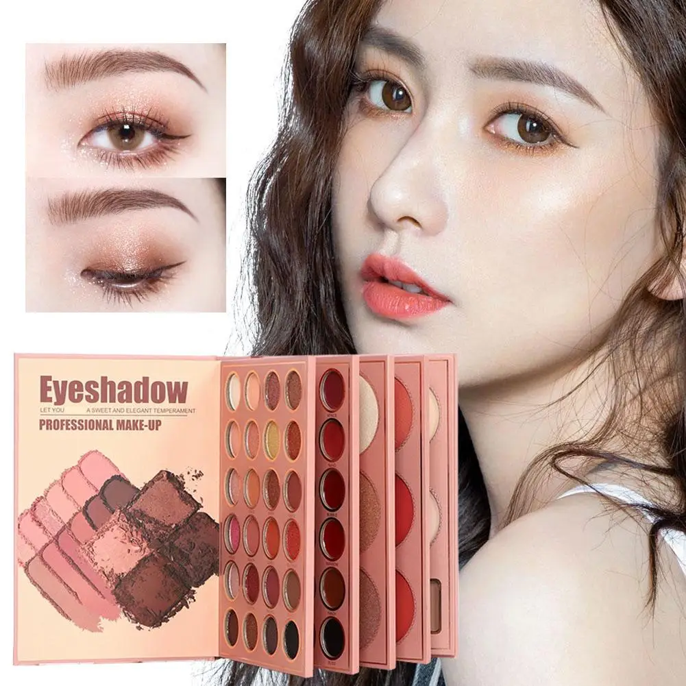 67 สีอายแชโดว์ Palette Book Glitter คอนซีลเลอร์ Eyes Pigment เครื่องสําอางค์แต่งหน้ามืออาชีพสําหรับแต่งหน้าน่ารักการ์ตูน V6R1