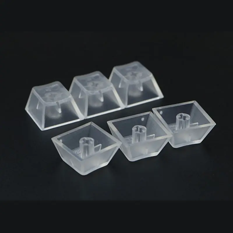 F3KE Crystal Keycaps, ABS Backlit Keycaps with Transparent Layer Cherry MX Compatible for Mechanical Keyboards, Full 10 Set