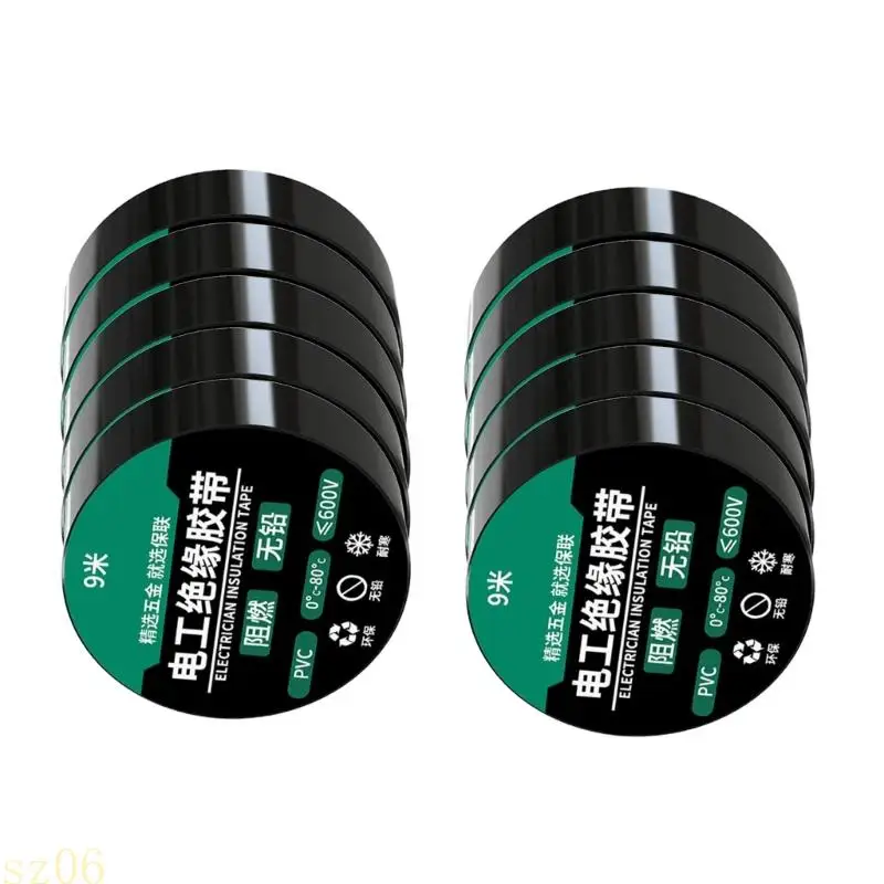 

Q2Q4 Guarding PVC Electrical Tape 9Meter Length Secure For Wiring Office Use