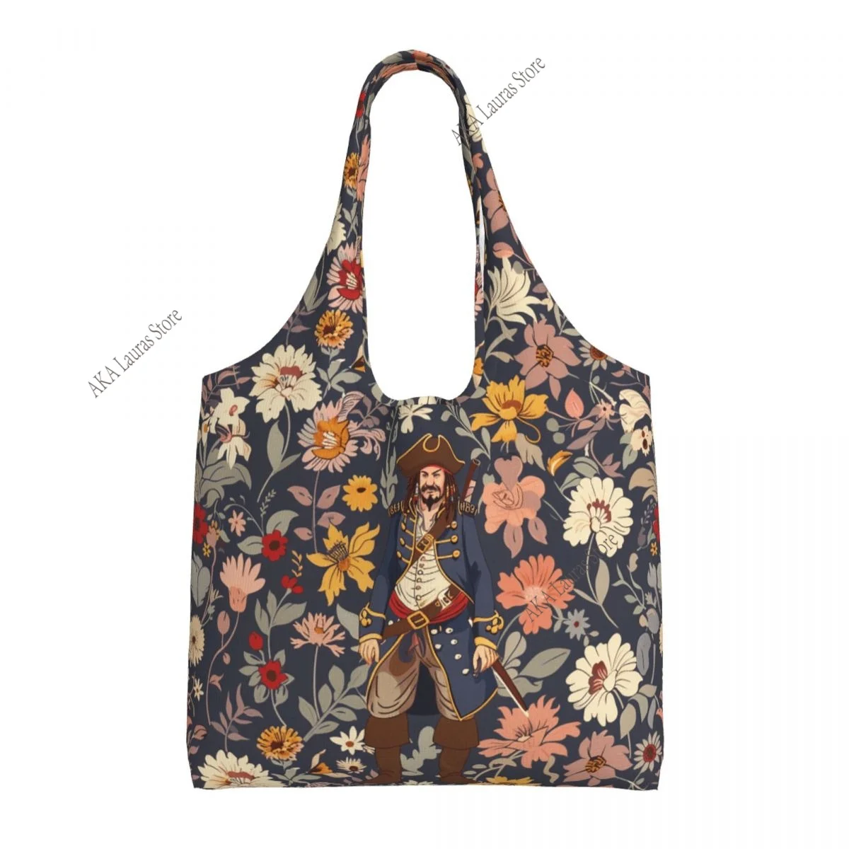 Funny William Morris Compton Floral Art Nouveau Pattern Grocery Shopping Bag Shopper Tote Shoulder Bag Large Handbag