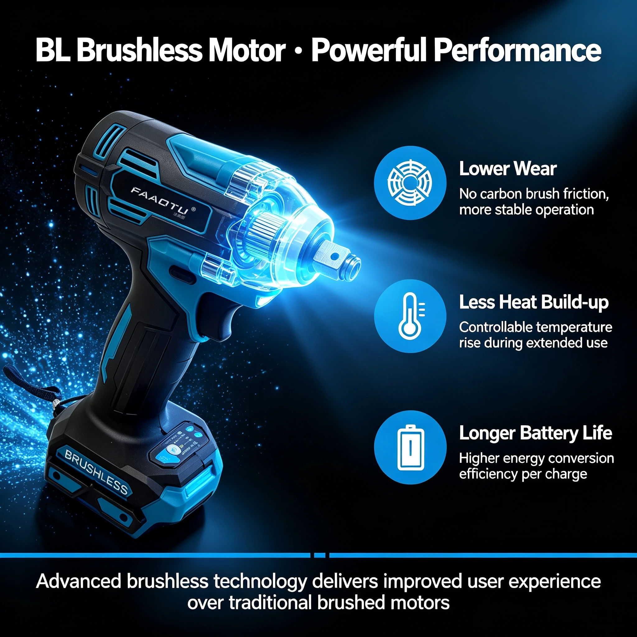 Ударный гайковерт FAAOTU 004 ( – обзор и цена Power Tools Impact Wrench