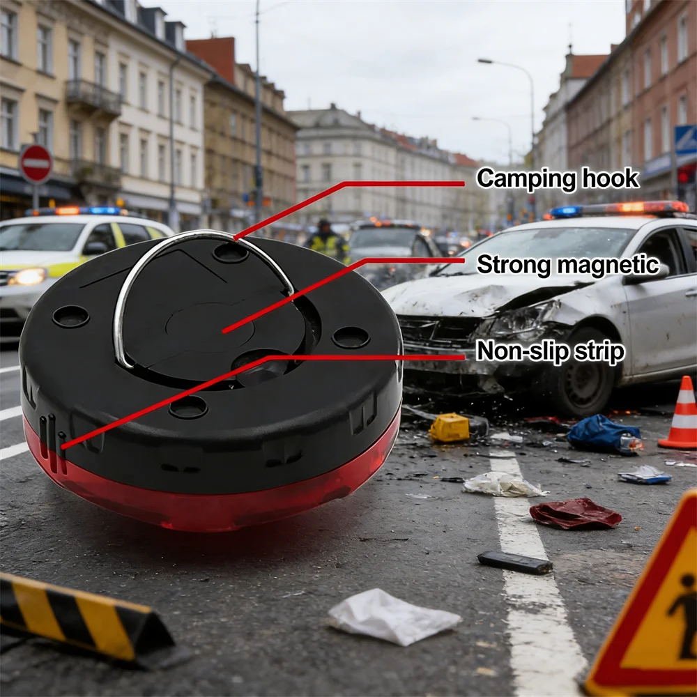 Auto-noodverlichting 2026 Nieuwste versie DGT-goedgekeurd Beacon V16 met Geolocator Onbeperkte Telefonica-gegevens tot 2038 Light V16