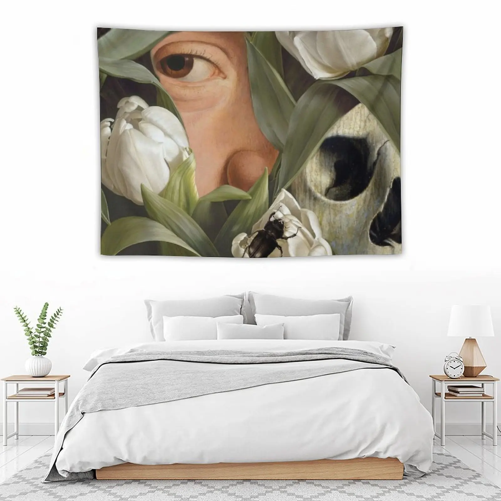 

POEM OF THE LAST HUMAN BEING Tapestry Decorative Wall Room Ornaments Mushroom Tapestry