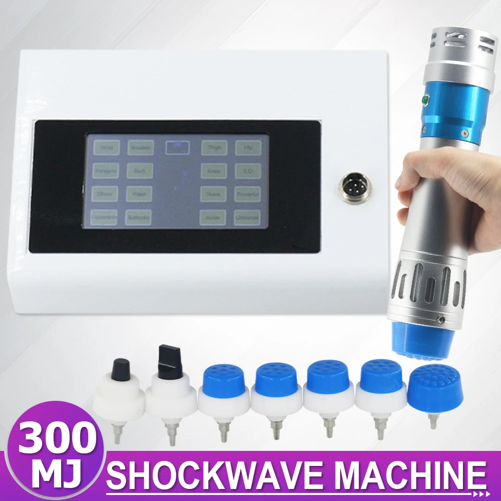 Shockwave Therapy Machine Effective Relieve Limbs Pain ED Treatment Relax Massage 300MJ Professional Shock Wave Machine Massager