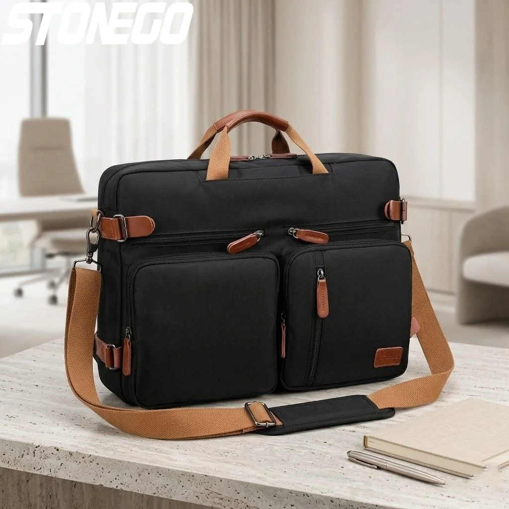 

Мужской трансформируемый рюкзак для ноутбука 15,6-17,3 дюйма, деловая дорожная сумка через плечо, для работы, учебы, поездок на работу, водонепроницаемый, большой вместимости