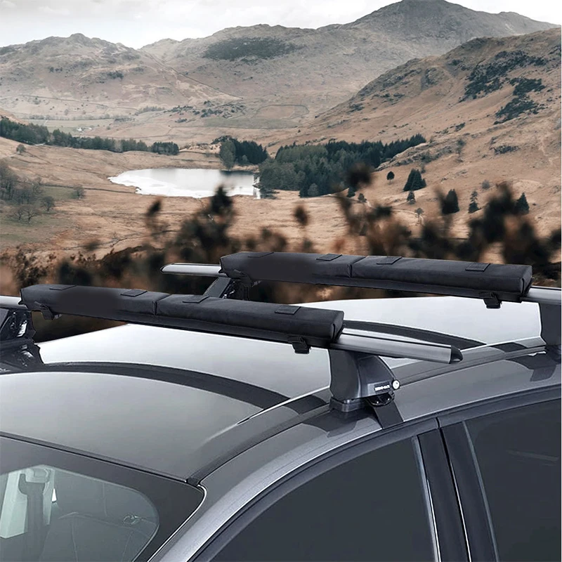 Car Roof Luggage Soft Rack Pads For Kayak/Sups/Paddleboard/Canoe/Snowboard/Windsurfing Car Roof Beams Surfboard Racks Accessory