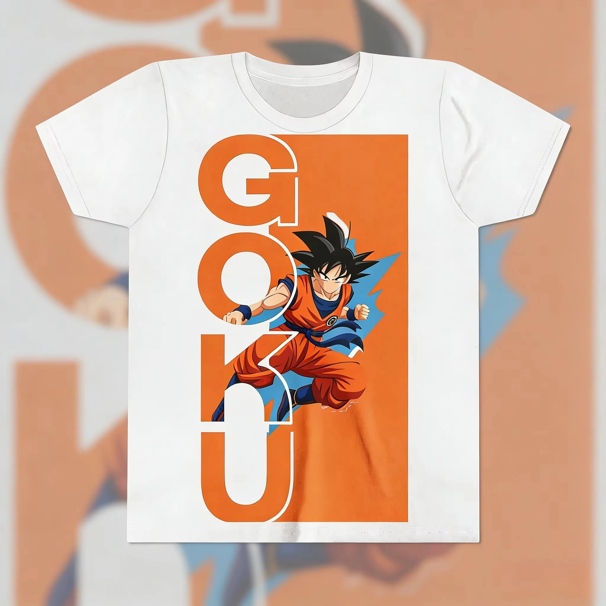 

Летняя футболка 2026 года с принтом Dragon Ball Goku, винтажная, из высококачественного хлопка, повседневная, оверсайз, унисекс, детская, ретро-свитшот Y2K