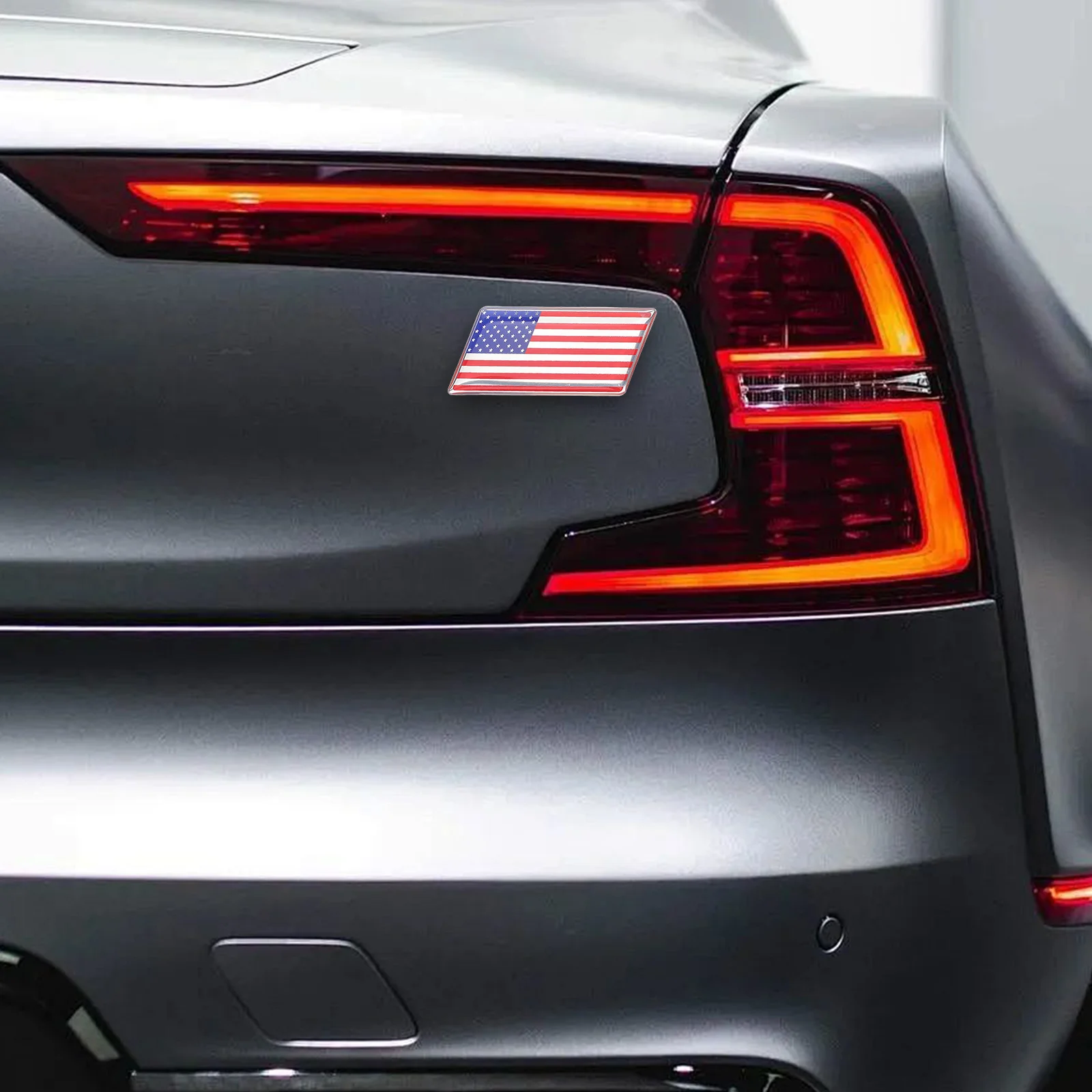 

Us American Flag Car Sticker Metal Crystal Design Waterproof Durable Auto Exterior Decoration Badge For Trucks Vehicles Cars