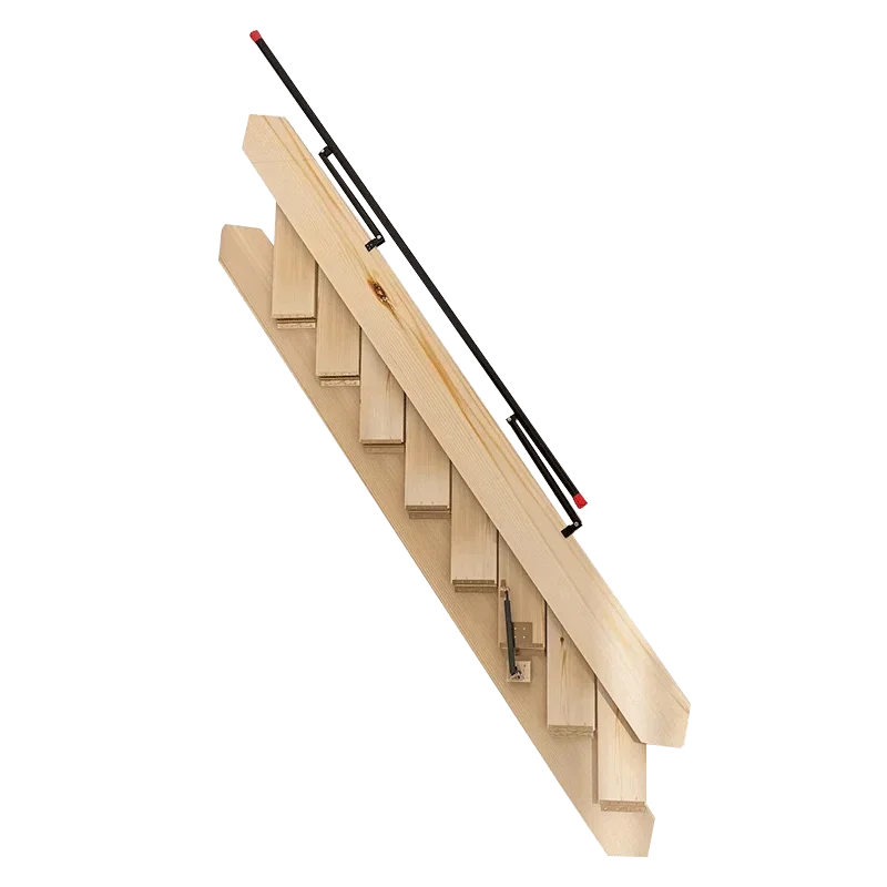 Folding Stairs Home Wall Mount Solid Wood Ladder Attic Apartment Telescopic Invisible Ladder