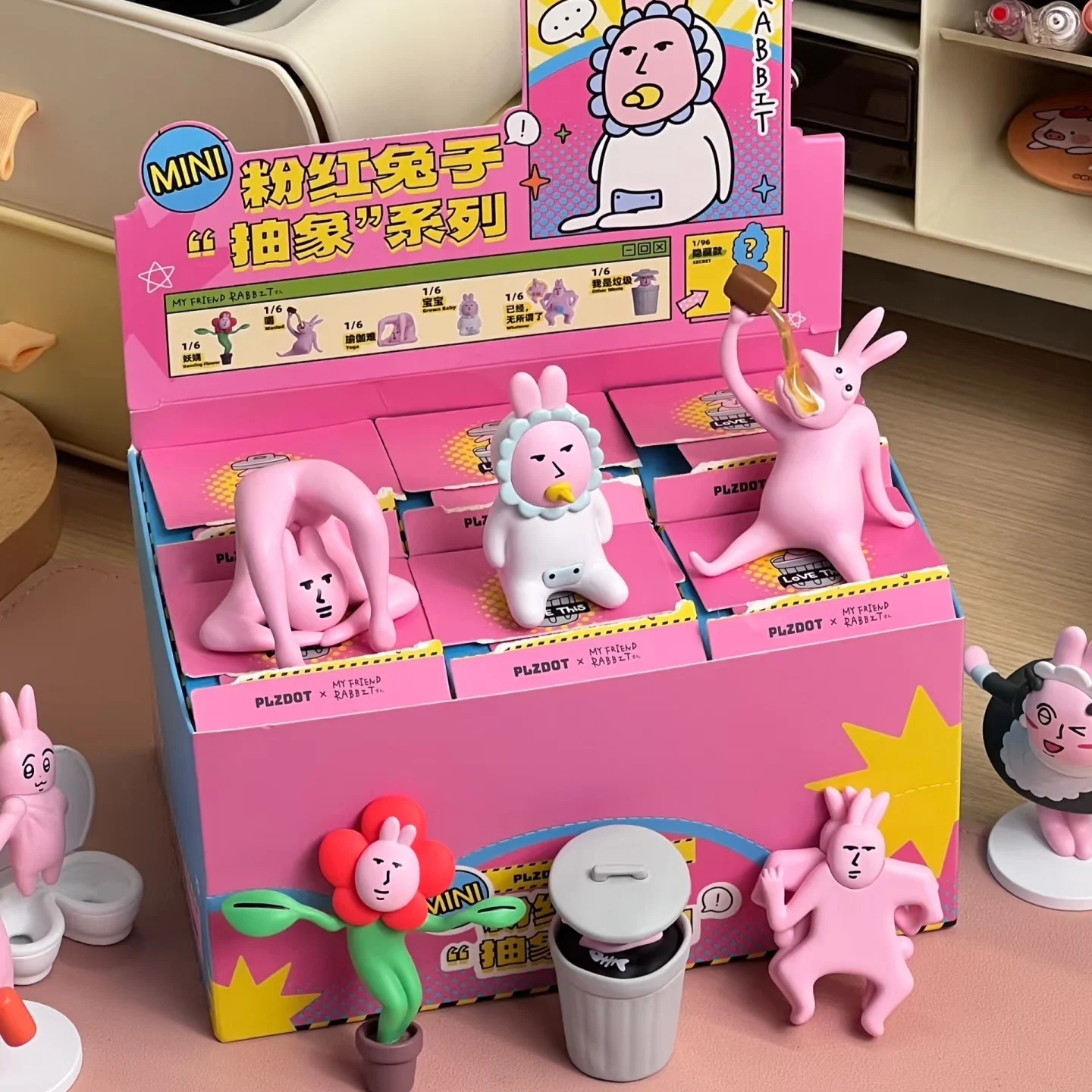 

Original In Spot Action Figures Pink Rabbit Blind Box My Friend Series Mysterious Box Toys Fashion Cartoon Decor Surprise Gifts