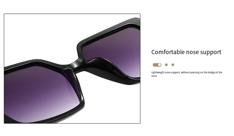 Neue klassische Retro-Sonnenbrille mit quadratischem Rahmen, stilvoll und schlankmachend, UV-schützende Damen-Sonnenbrille 4271 – Detail 17