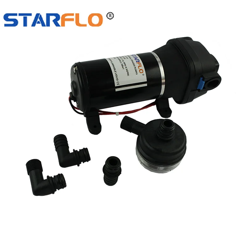 

STARFLO FL-44 24V 17LPM 40PSI Electric Battery Pump Mini China Marine Ship Boat Fresh Sea Salt Water 24v Diaphragm Water Pump