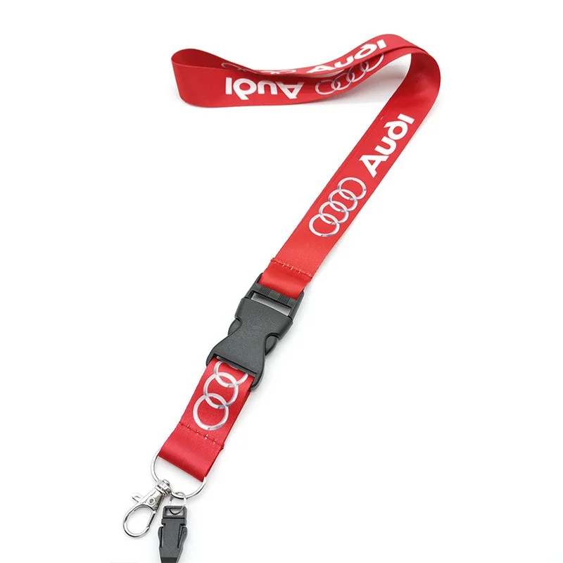 Neck Straps Lanyard Key Cell Phone Work ID Card Hanging Rope For Audi A3 A4 B5 B6 A3 8P 8V 8L A5 A6 C6 C5 A1 A7 A8 Q2 Q3 TT RS3