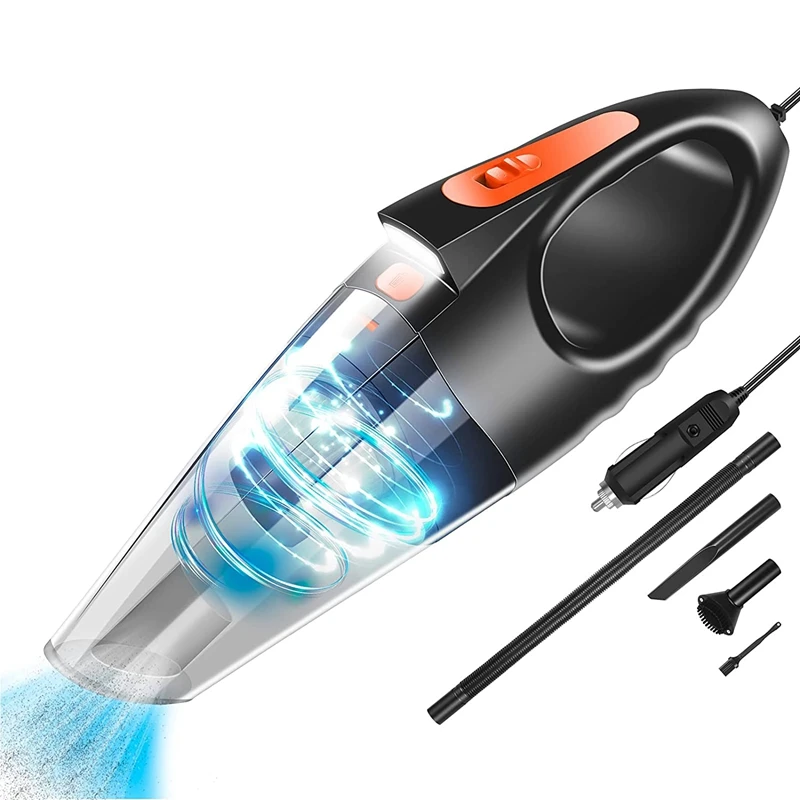 

Car Vacuum Portable Vacuum Cleaner With 5800PA/150W/12V High Power Handheld Vacuum Cleaner For Car With LED Light