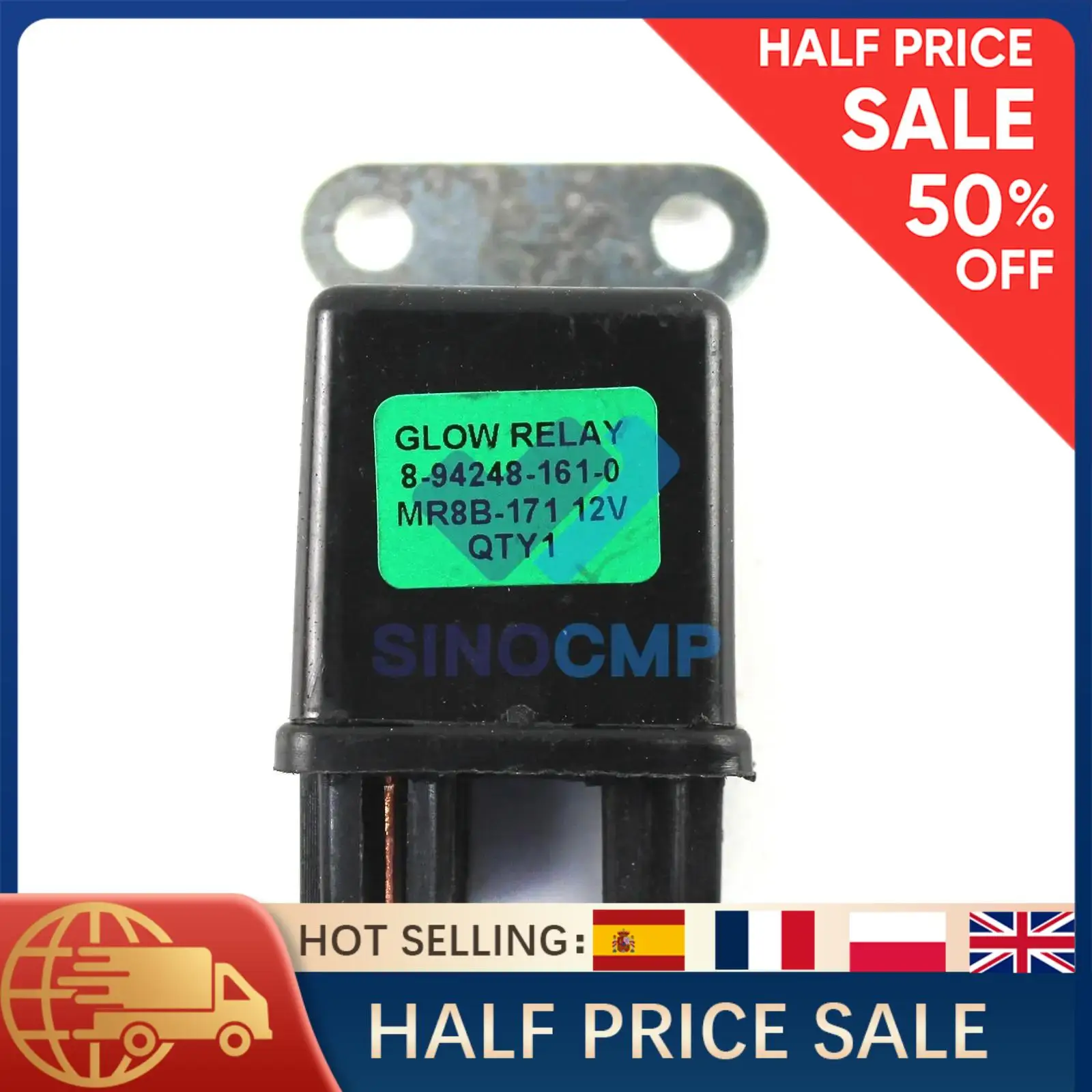 

Сверхмощное реле 12 В 8942481610 8-94248-161-0 для экскаватора Hitachi ZAXIS27U ZAXIS50U EX40U, замена прочных электрических деталей