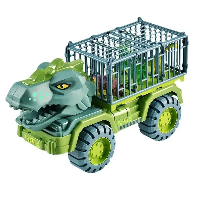 New Car Toy Dinosaurs Transport Car Dinosaur Carrier Truck Indominus Rex Jurassic World Dinosaurs Toys Christmas Gifts For Kids