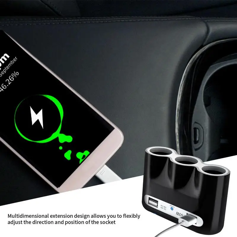 USB-Auto ladegerät Auto-Schnell ladegerät Auto-Ladegerät Solid Interface mehr dimensionale Erweiterung für Fahrzeug Auto USB-Ladegerät Adapter