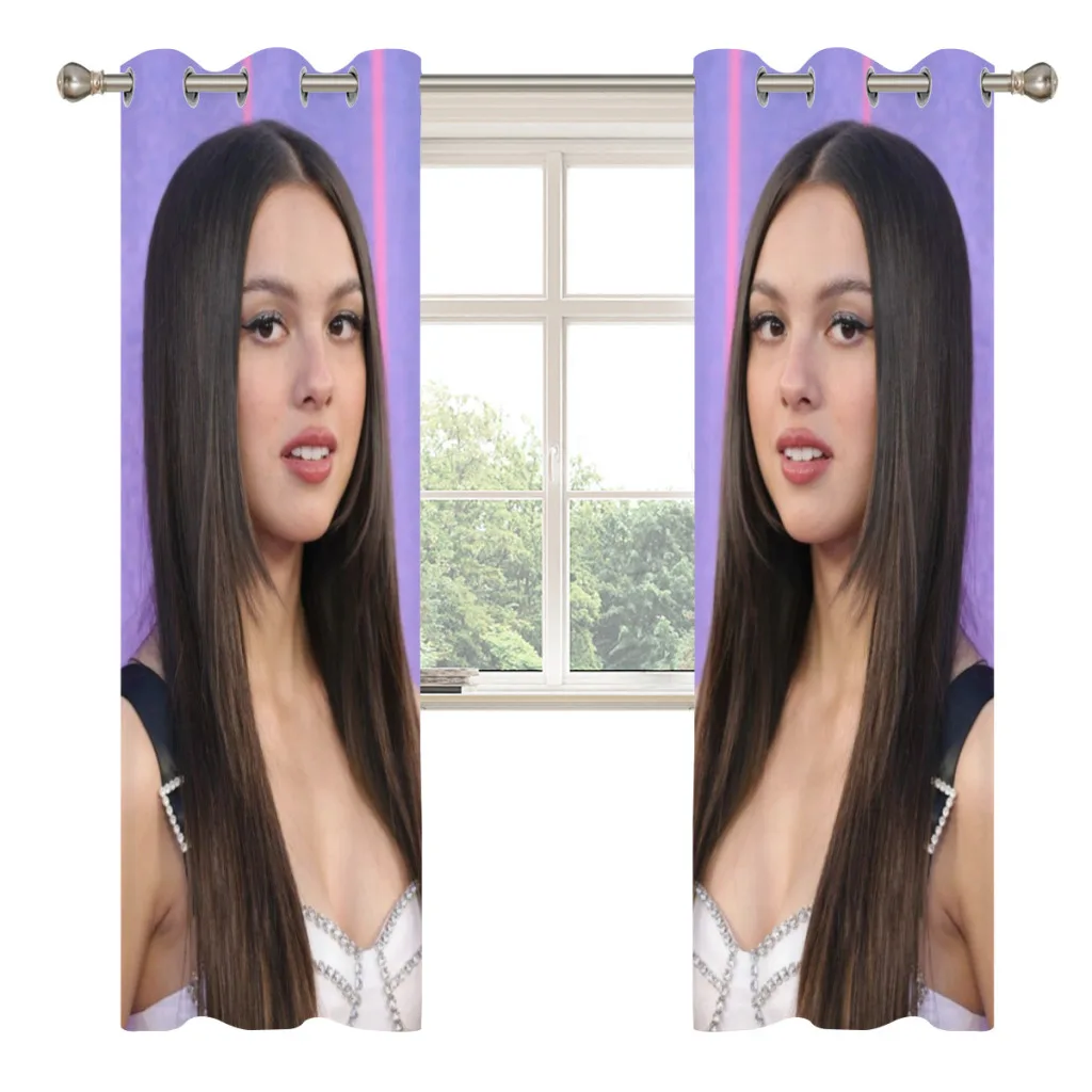 Olivia Rodrigo Blackout Curtains  for Bedroom Thermal Window Treatment Curtain 2 PC 