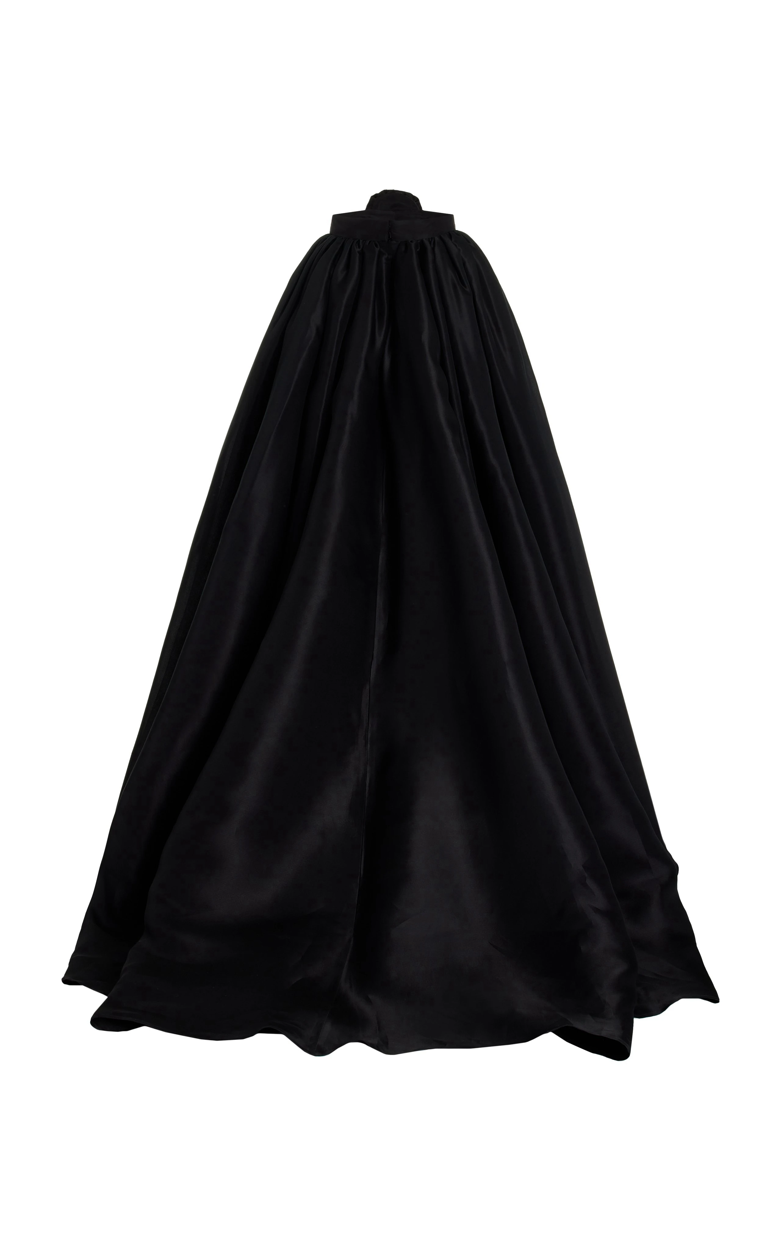 Black Detachable Satin Long Skirts Women Fashion Maxi Girl Skirt Elegant Satin Skirts Photo Shoot Skirts A Line Party Overskirt