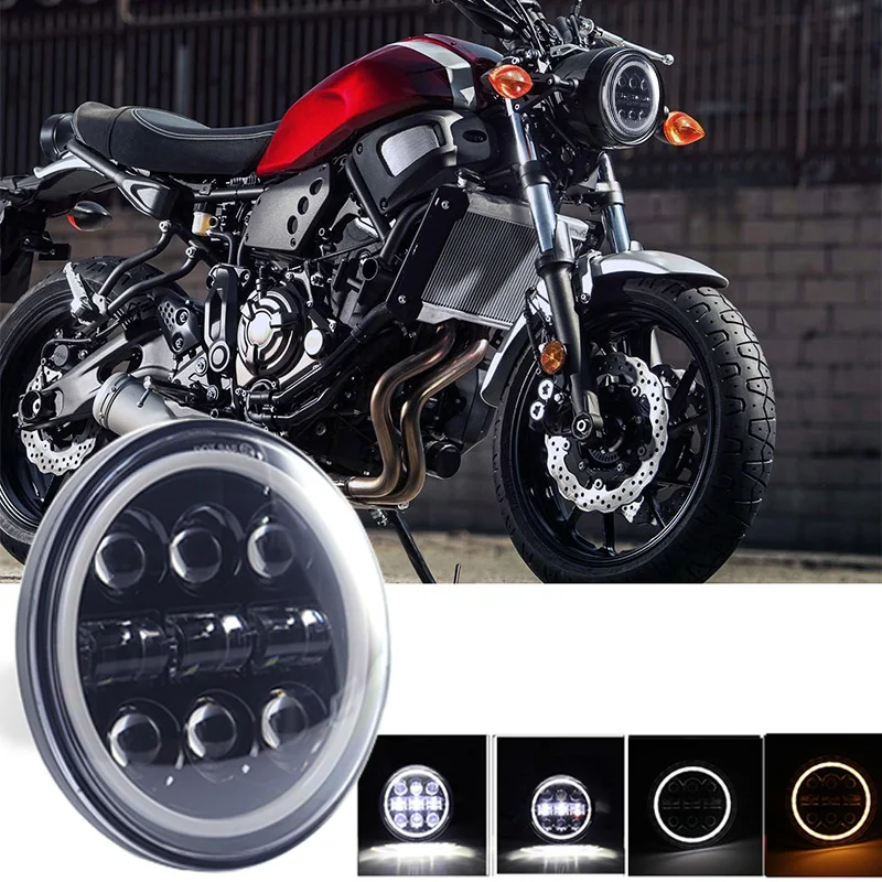 Farol Projetor LED de 5,75 polegadas HiLo com Feixe Selado para Mahindra 3W Passenger Treo Yaari E-Alfa Mini Alfa DX CNG 5 3/4"