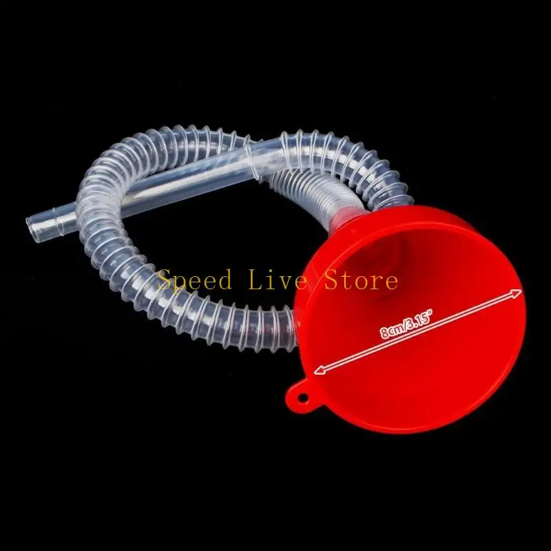 

547C Universal Motor Truck Vehicle Plastic Fill Funnel Soft Pipe Petrol Tube for Dies