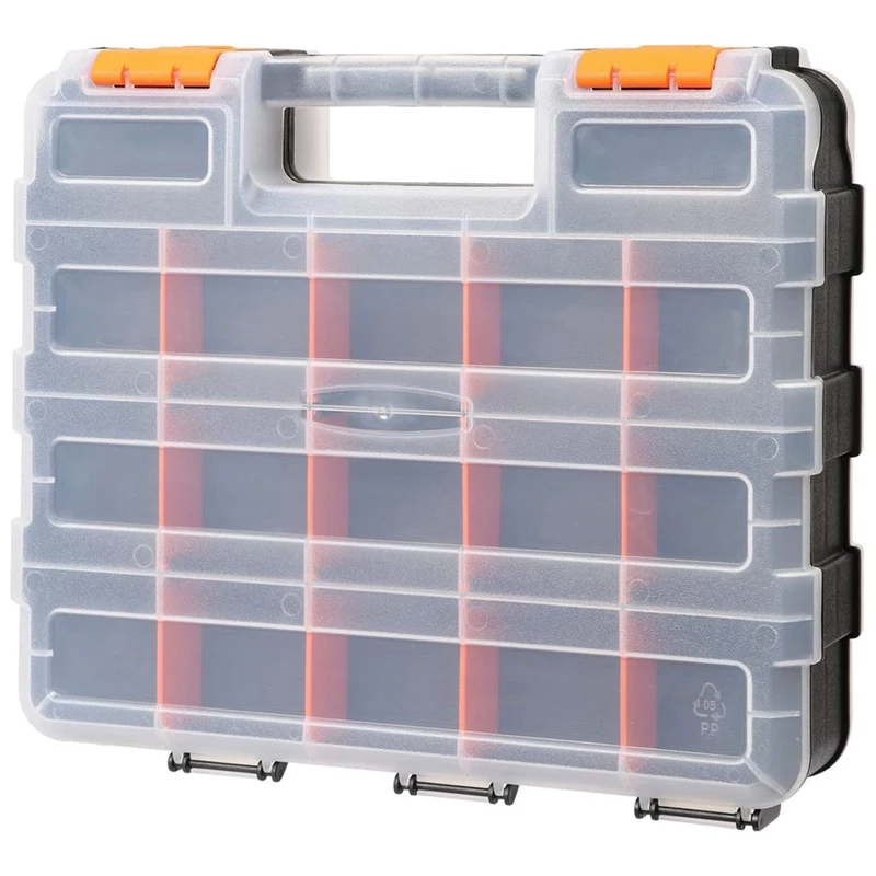 1 Piece Double Sided Tool Organizer Hardware Tool Accessory Box Parts Box Tool Box