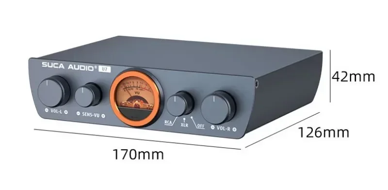 XLR バランスシングルエンド 300 ワット * 2 TPA3255 ミニ HIFI コンピュータデスクトップホームデジタルステレオオーディオアンプ VU メーター付き