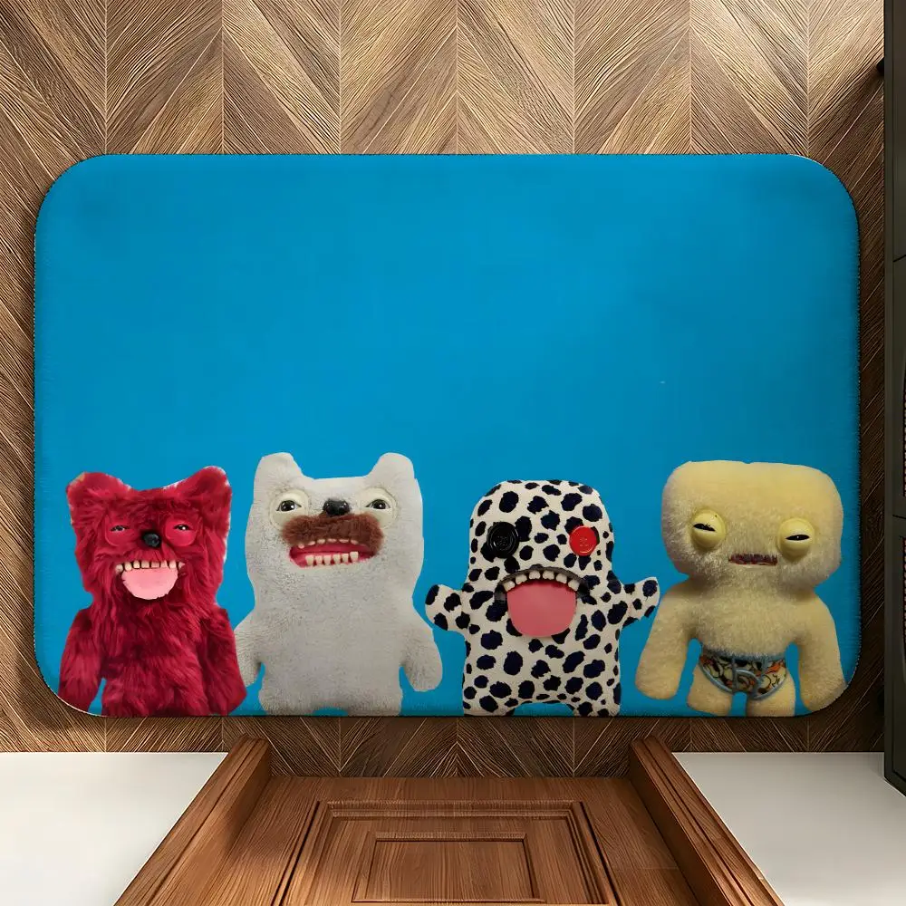 Toy F-Fuggler Bodenmatte, weicher Flanell-Eingangsbereich-Fußteppich, rutschfest, saugfähig, für Badezimmer und Schlafzimmer – Detail 9