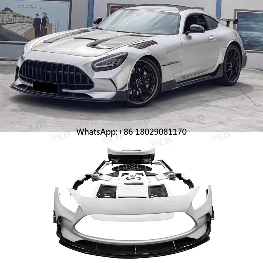 Black Series Style Body Kit For Mercedes Benz AMG GT GTS GTR Coupe Car Front Bumper Rear Bumper Fender Hood Body Kits