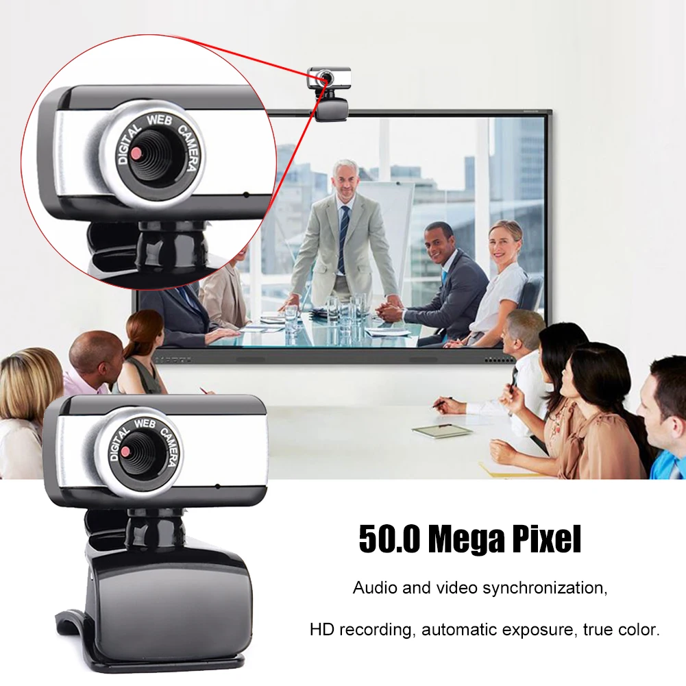 HotSale 480P HD Webcam USB 2.0 Web Camera With Microphone Flexible Rotatable Design For Desktop Laptop PC Support Windows System