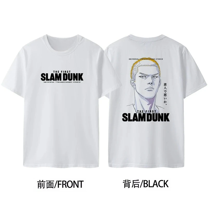 

New 2025 Slam Dunk Master Sakuragi Flower Path SHOHOKU Team Jersey Short Sleeved Men's&women's Pure Cotton Basketball T-shirt
