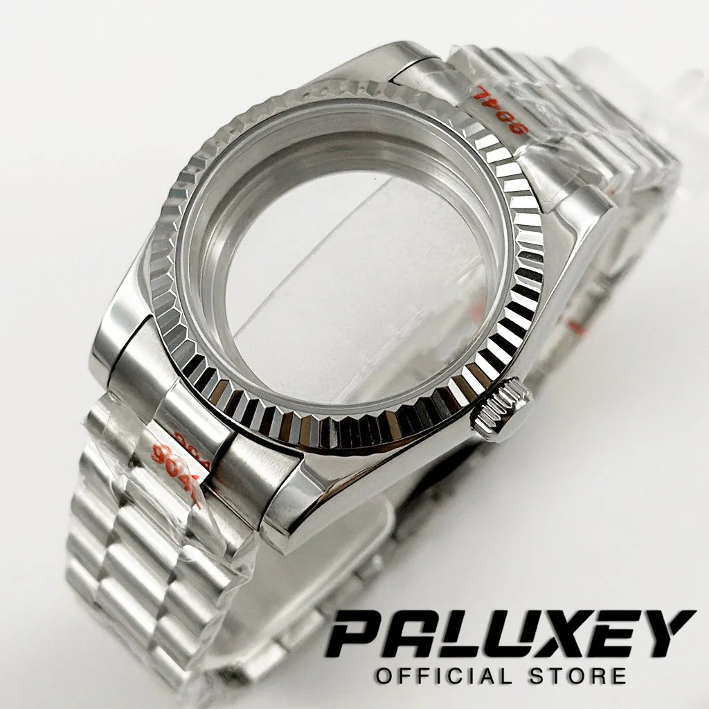 

High Quality 36MM/40MM Waterproof NH34 NH35 NH36 NH38 NH70 Presidential Bracelet Watch Case Sapphire Crystal ETA2824 PT5000 Case