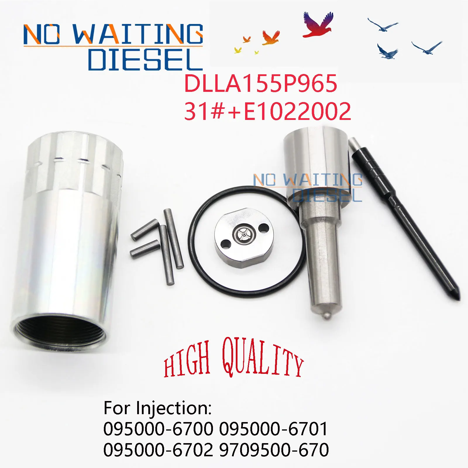 

Nozzle DLLA155P965 Repair Kit Nozzle 31# Valve Cap E1022002 For Injection 095000-6700 095000-6701 095000-6702 9709500-670