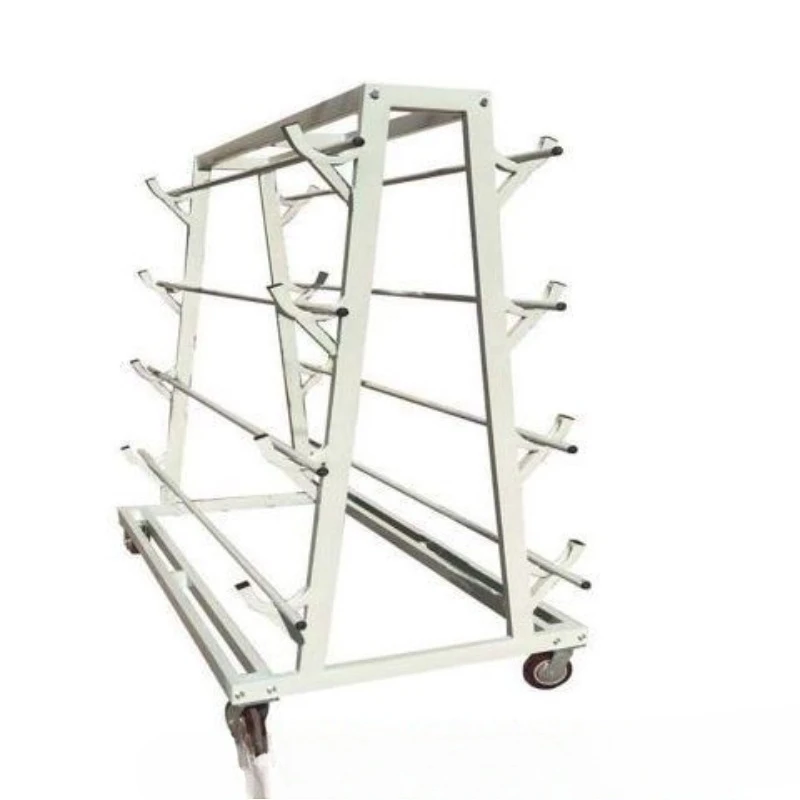 Double-sided four-layer cloth cart, clothing factory workshop hand push weekly transfer cloth cart