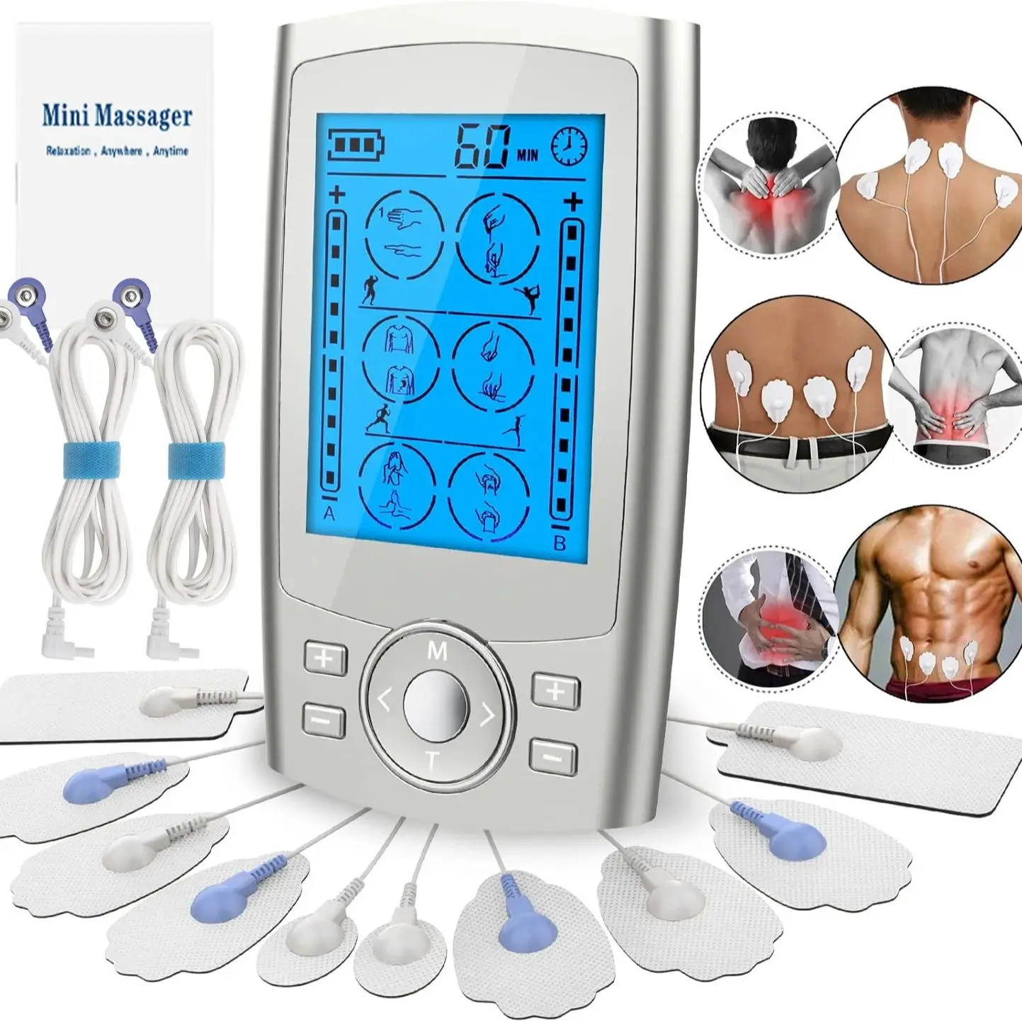 Physiotherapie Zehn Muskel Stimulator Elektrische EMS Akupunktur Körper Massage Digitale Therapie Abnehmen Maschine Elektro Stimulator