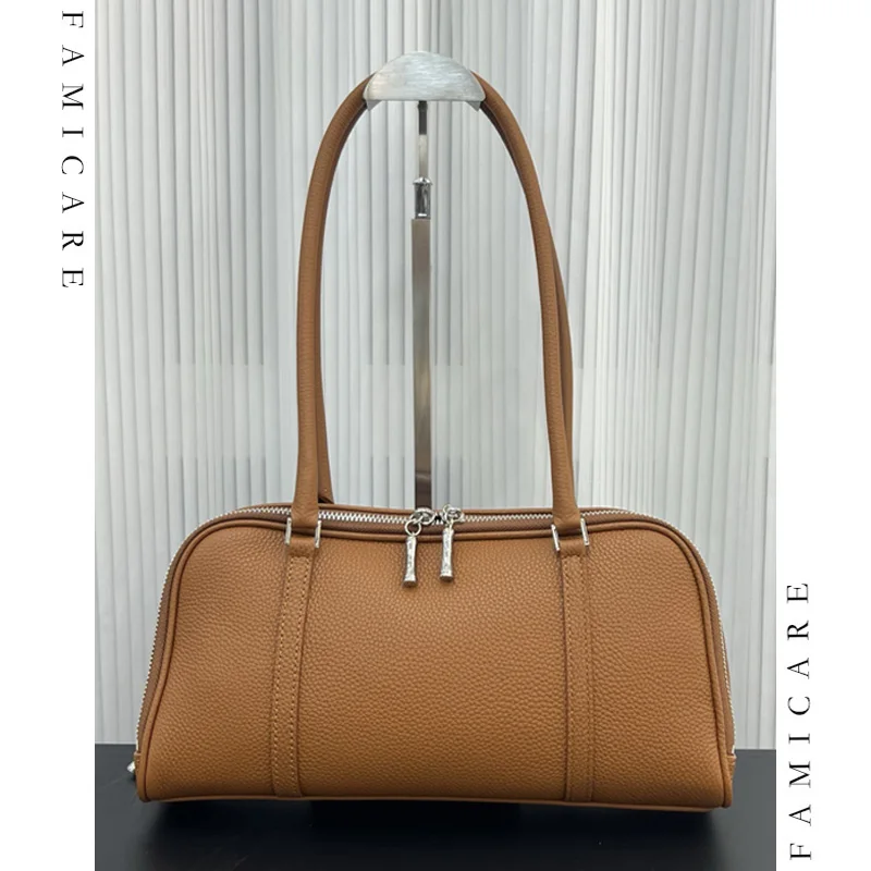 

Elegant Versatile Suede Underarm Bags For Women Premium Soft Genuine Leather Shoulder Bag For Office Commute Lady Handbags New