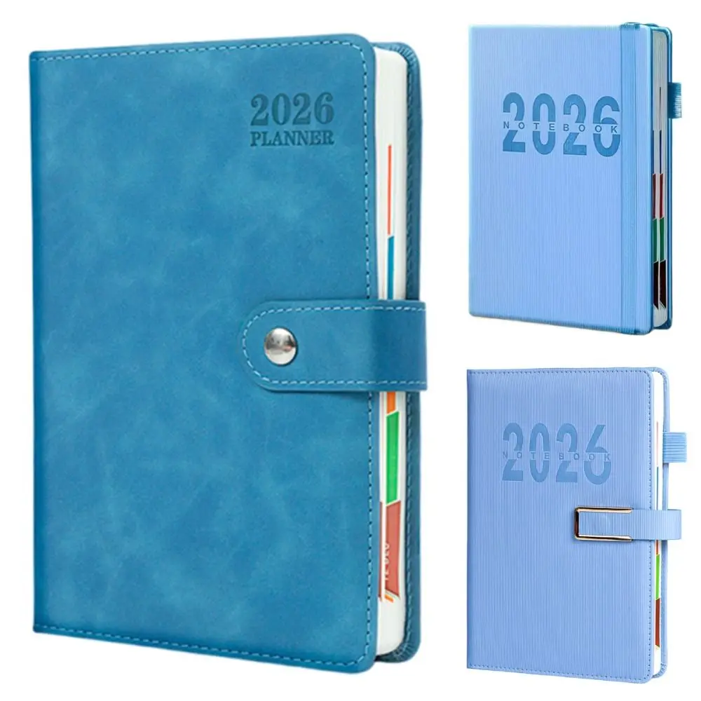 English 2026 Schedule Planner Notepad 12 Months Wear-resistant a5 Agenda Planning Notebook Simple Thick Paper