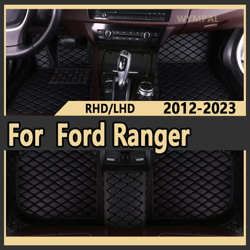 

For Ford Ranger 2023 2022 2021 2020 2019 2018 2017 2016 2015 2014 2013 2012 Car Floor Mats Auto Interior Waterproof Carpets