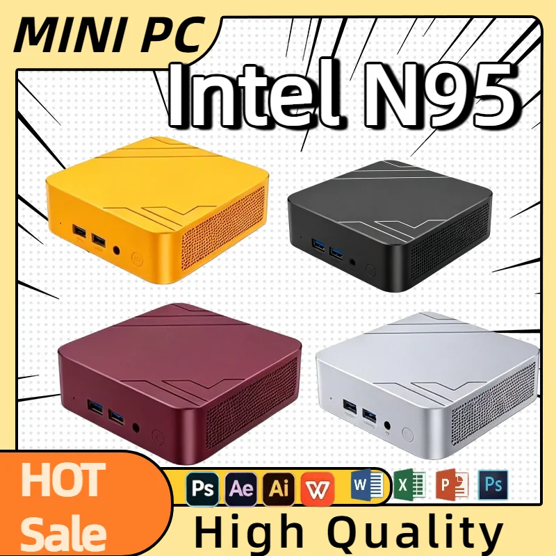 2026 Mini PC Intel Core N95 Windows  16GB RAM 1TB SSD PC Gamer Computer Dual WIFI 6 BT5.2 4K HD Mini Gaming Pc Desktop