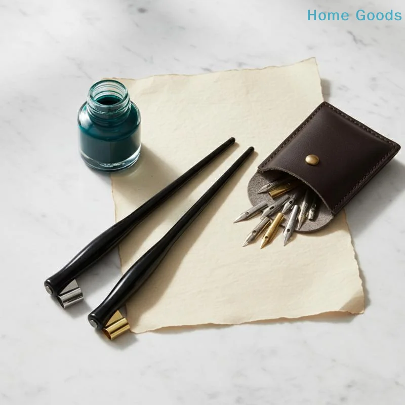 preferredOblique Dip Pen Holder English Writing Art Drawing Calligraphy Pen Nib Support Adjustable Signature Pen Accessories