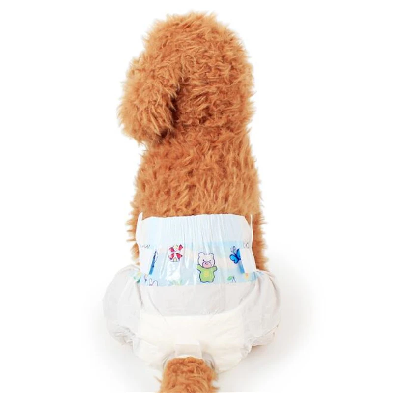 10pcs/Pack Pet Diaper For Female Dogs Physiological Pants Sanitary Napkin Teddy Golden Retriever Disposable Diaper For Male Dogs