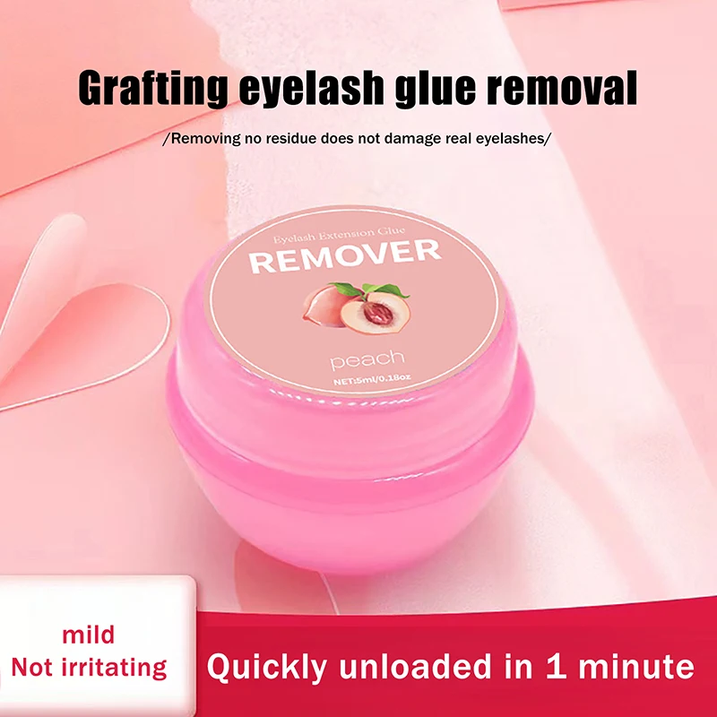 Crème Dissolvante Professionnelle Transparente pour Colle à Cils 5ml – Dépose Rapide et Sans Irritation – Outil de Maquillage