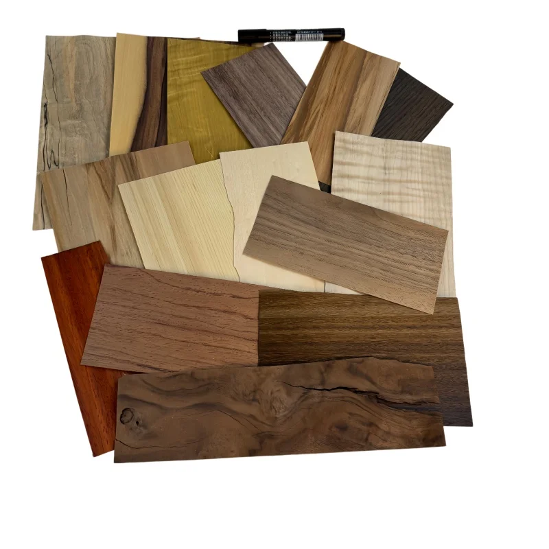 

0.5mm（Mixed Veneer Sheets Pack） Natural Wood Veneer Offcuts Exotic Veneer DIY Craft Material Guitar body veneer
