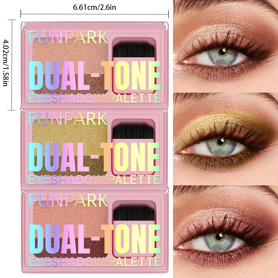 Bâton d'ombre à paupières paresseux dégradé, 2 couleurs, scintillant, imperméable, professionnel, charmant, maquillage pour les yeux, cadeaux, cosmétiques de beauté