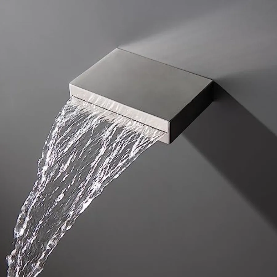 

Смеситель-излив для ванны с эффектом водопада, из нержавеющей стали SUS304 и цельной латуни, для замены смесителя ванной комнаты
