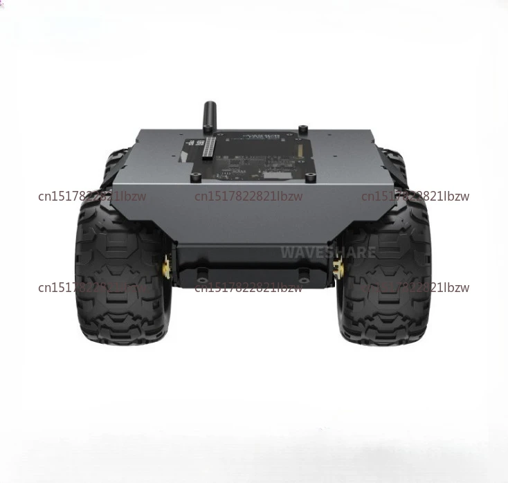 All Metal Body with Multiple Hosts Supporting Onboard ESP32 Module, Expandable Four-wheel Drive Mobile Robot Chassis