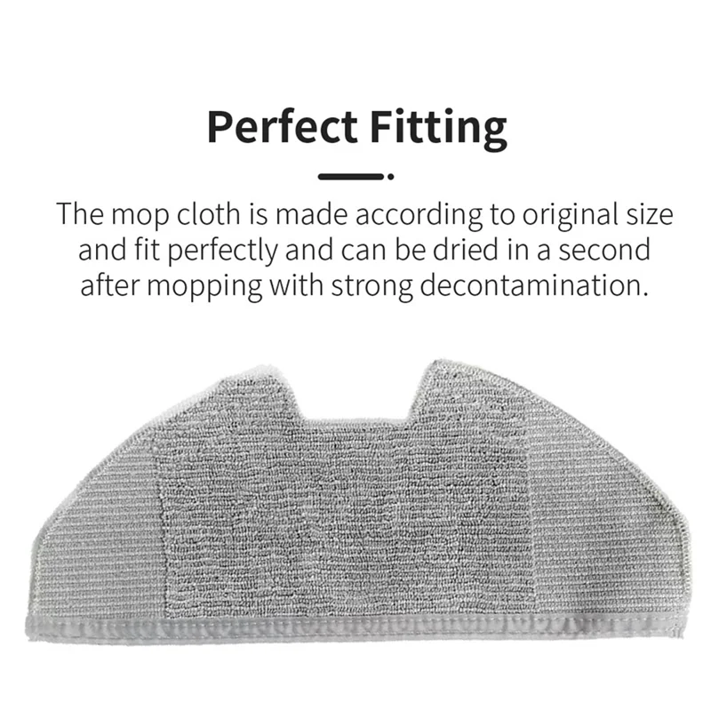 A76G-Mop Pad Para Eufy X8 Pro Série X8 Pro SES Robô Aspirador de pó Substituição de reposição Pano de esfregão lavável e reutilizável