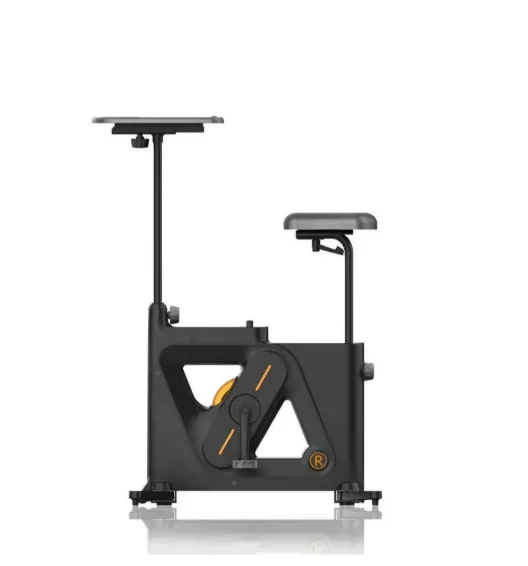 Magnetic Resistance Exercise Bike With Desk Home Office Foldable Pedal Stationary Cycling Fitness Machine