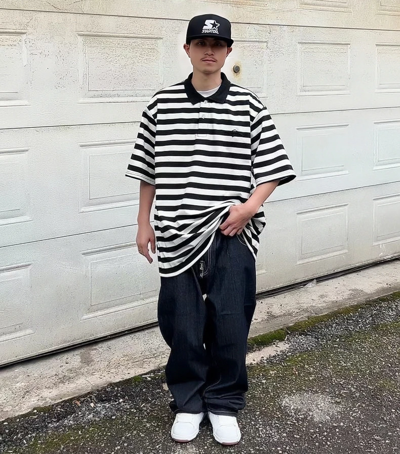 

Оригинальный 2024, AK47, летний Oldschool Street Hiphop, свободный оверсайз, полосатый, молодежный, дышащий, удобный ort Sve